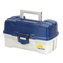 Plano 2-Tray Tackle Box w/Dual Top Access - Blue Metallic/Off White